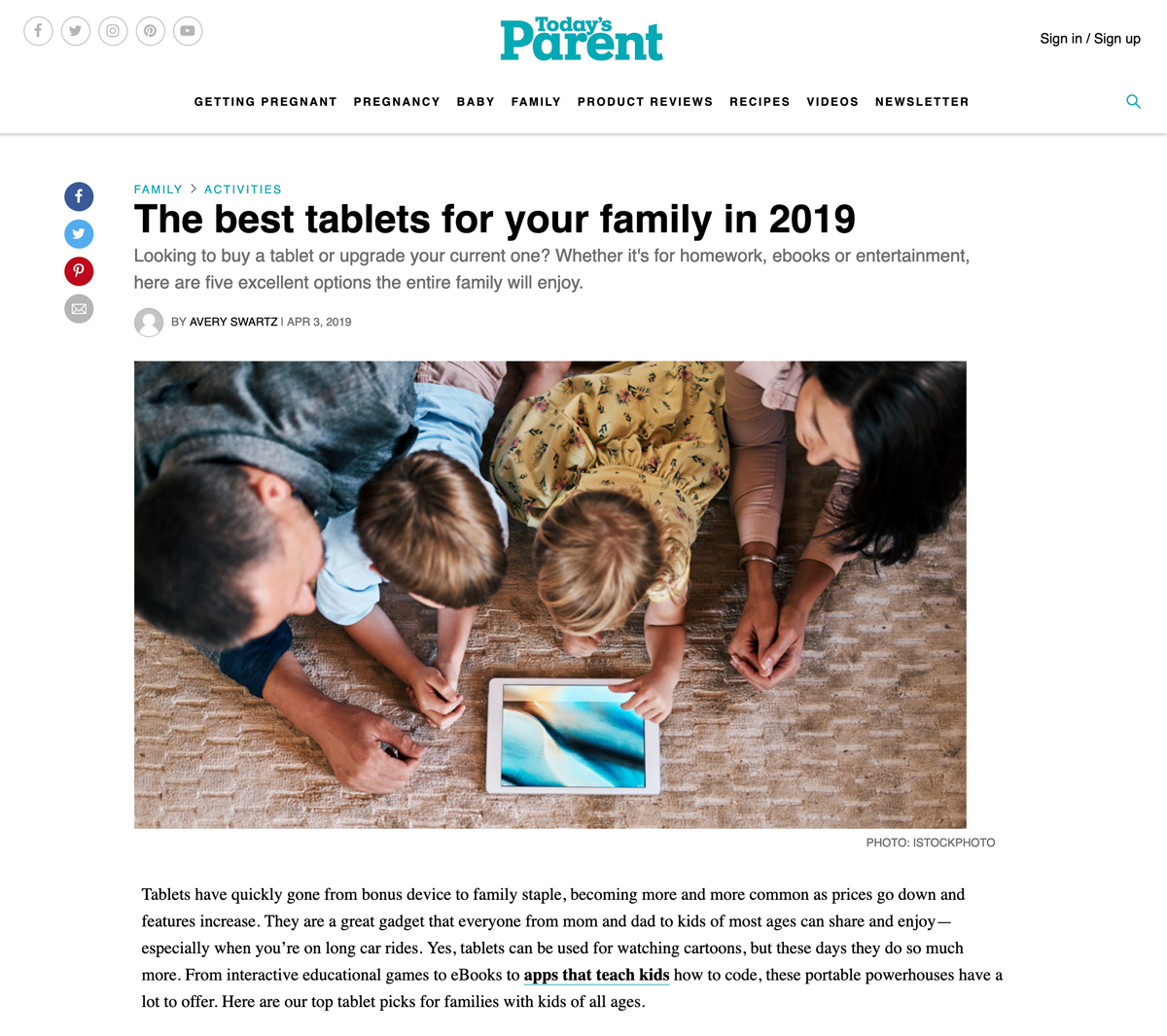 The best tablets for your family in 2019